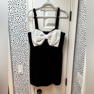 French Connection Bow-Front Mini Dress